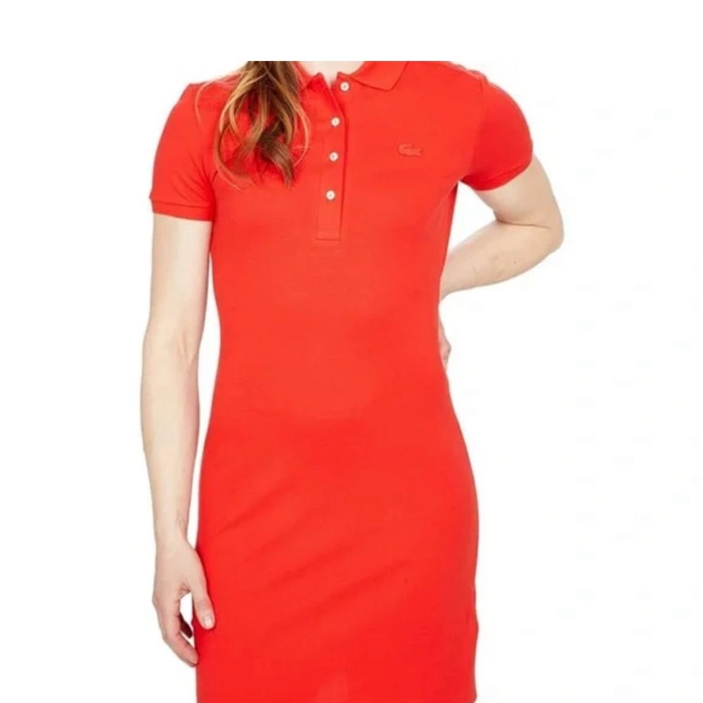 Lacoste Women's Vibrant Red Mini Dress